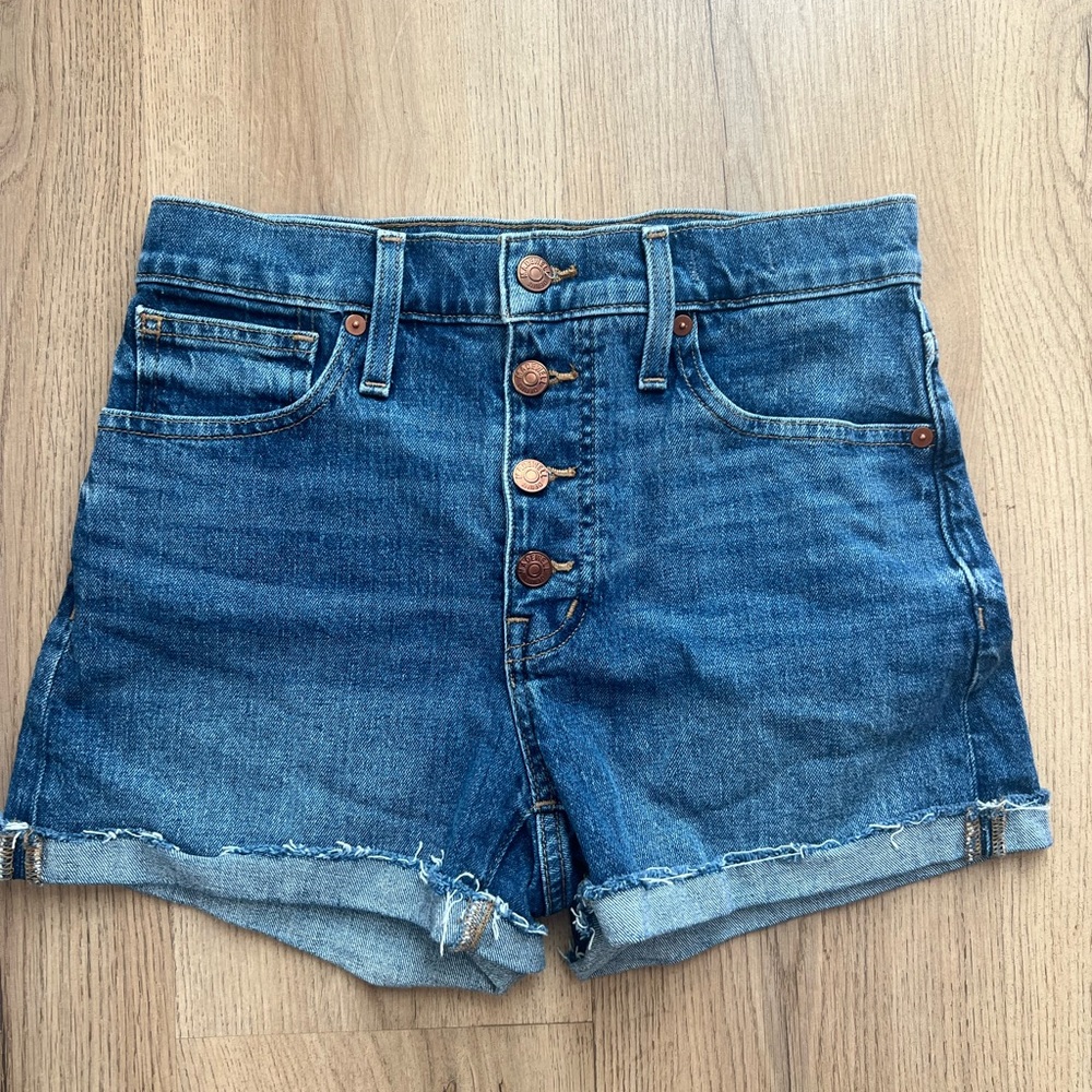 Madewell High-rise Denim Shorts - Picture 1 of 3